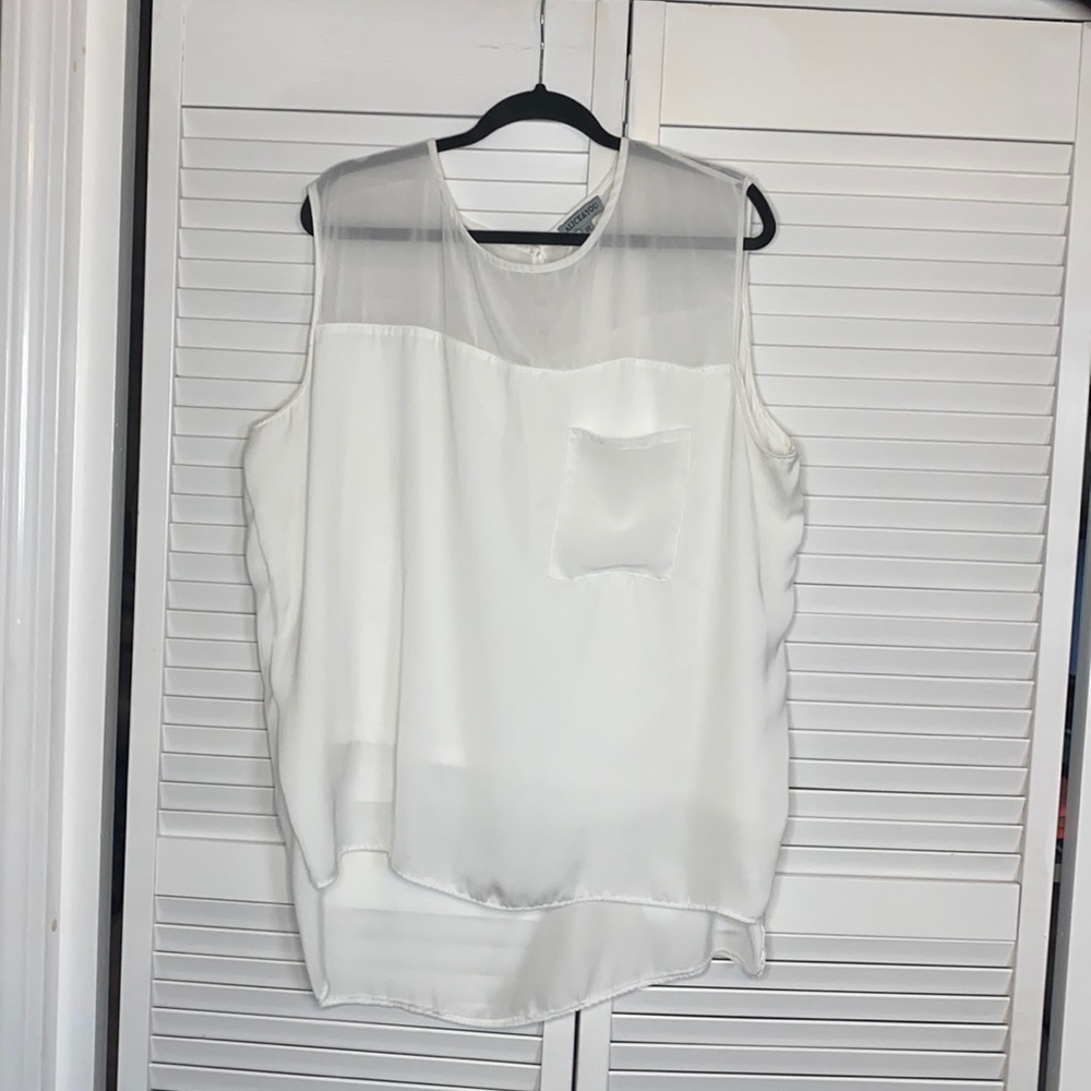 White tank blouse